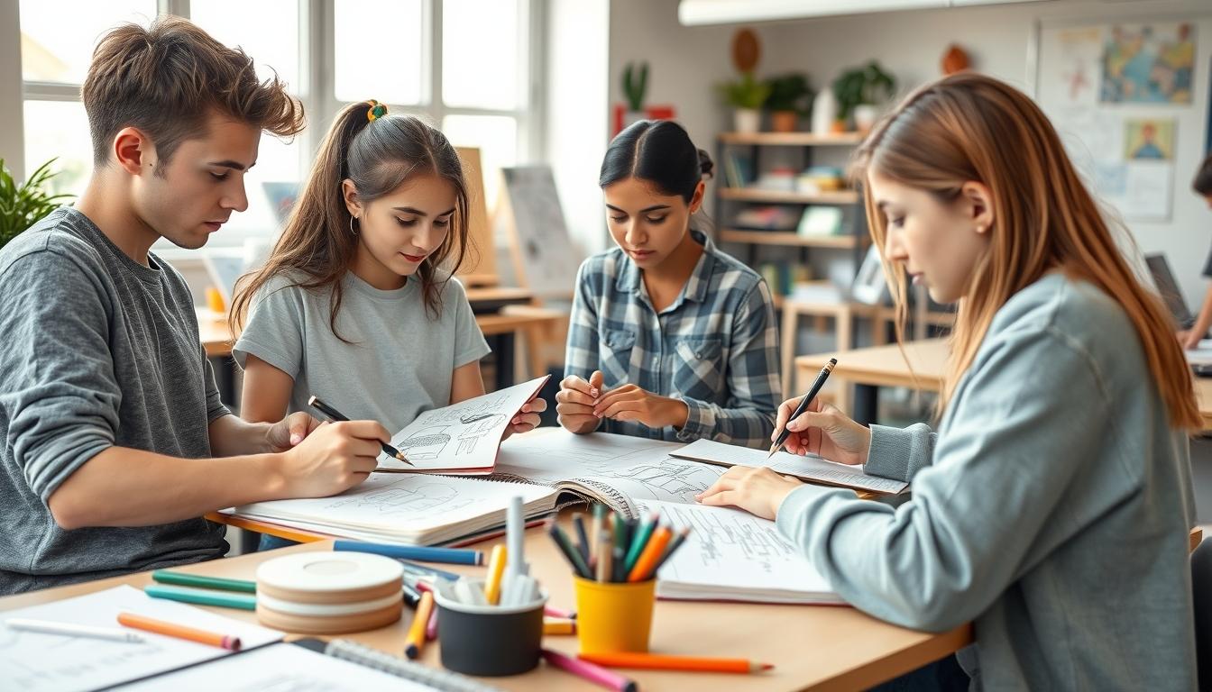 Modern university campus for students