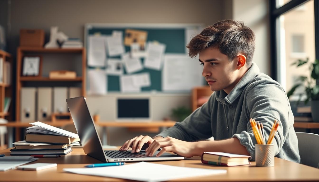 Digital learning platform with online study materials