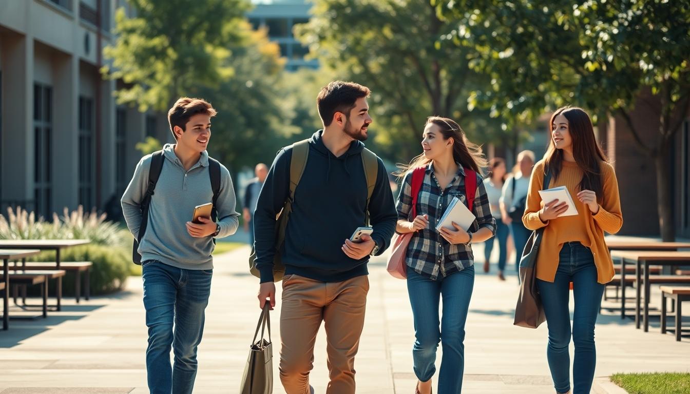 Student preparing for exams with study materials