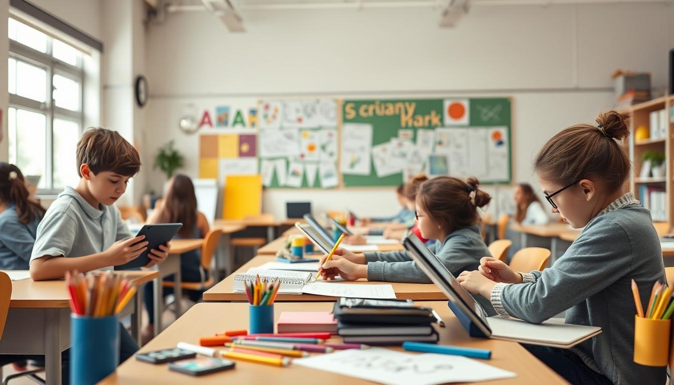 Student preparing for exams with study materials